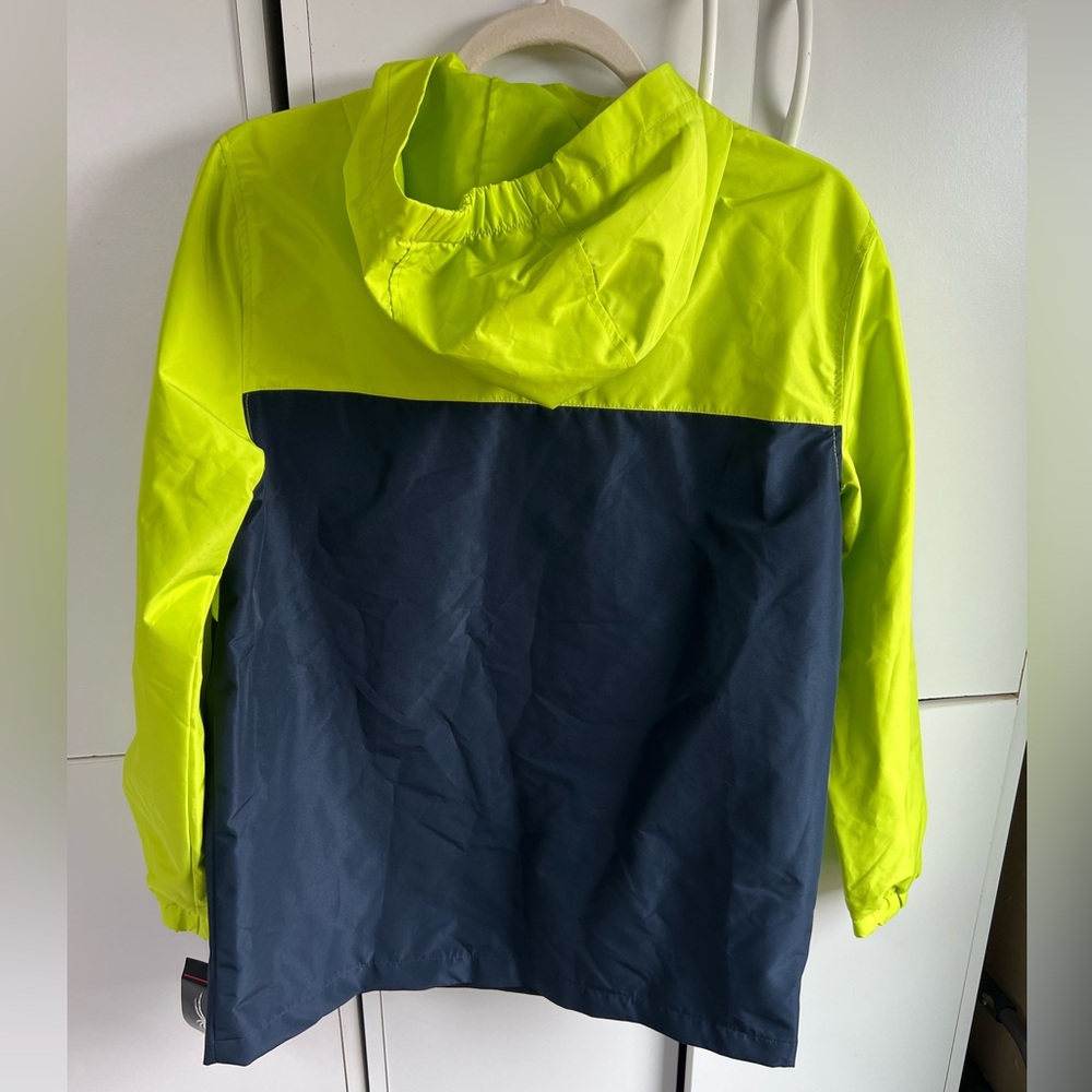 Spyder Neon Yellow and Blue Jacket boys Large - Picture 2 of 4